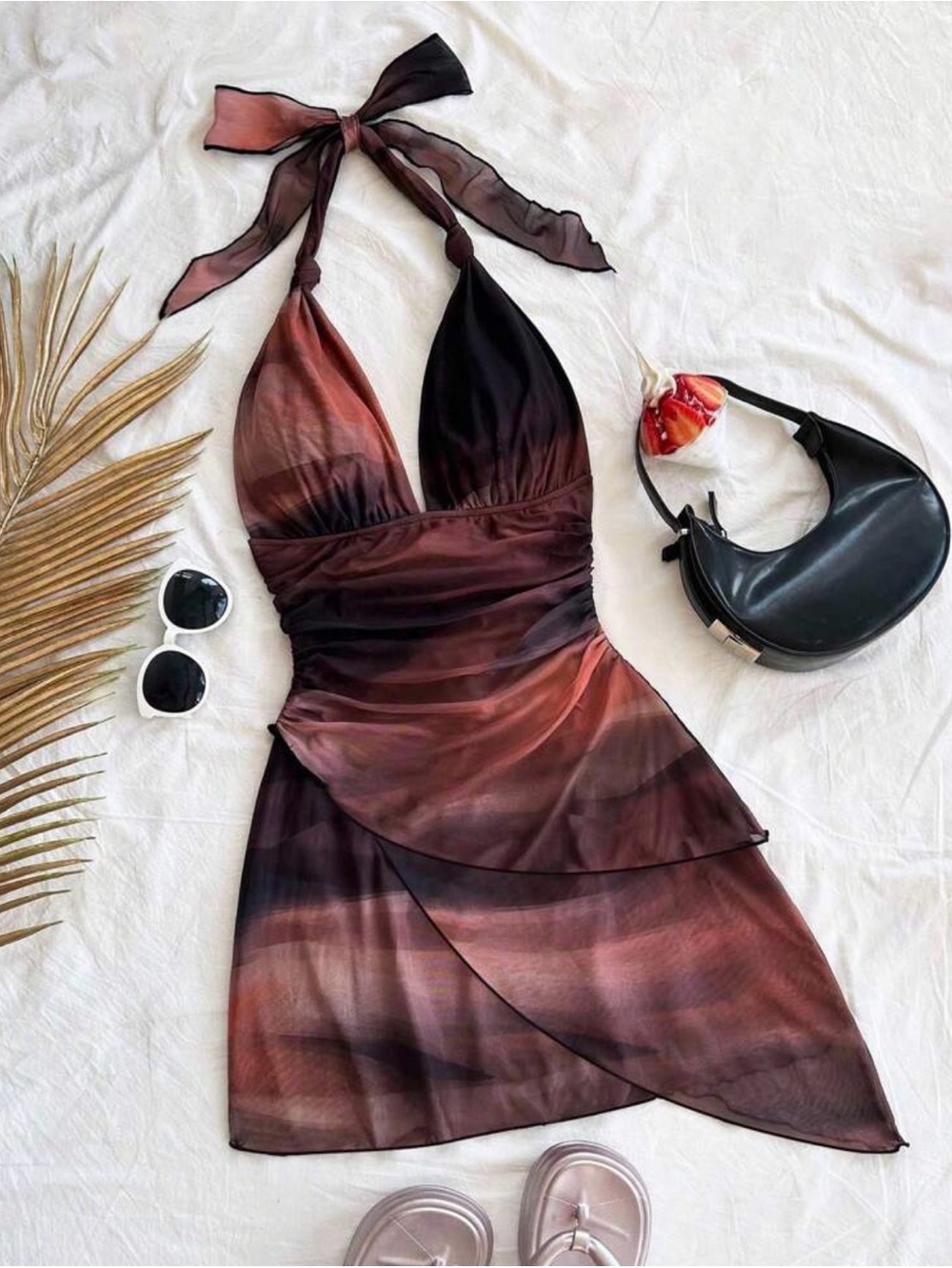SheIn Halter Mini Dress